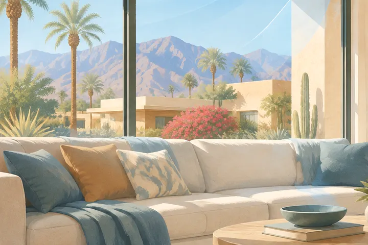Illustrative home AC equipment scene